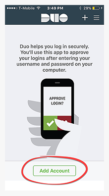 Add Duo Mobile