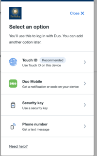 Image shows screenshot of devices you can add to your 2-Step account